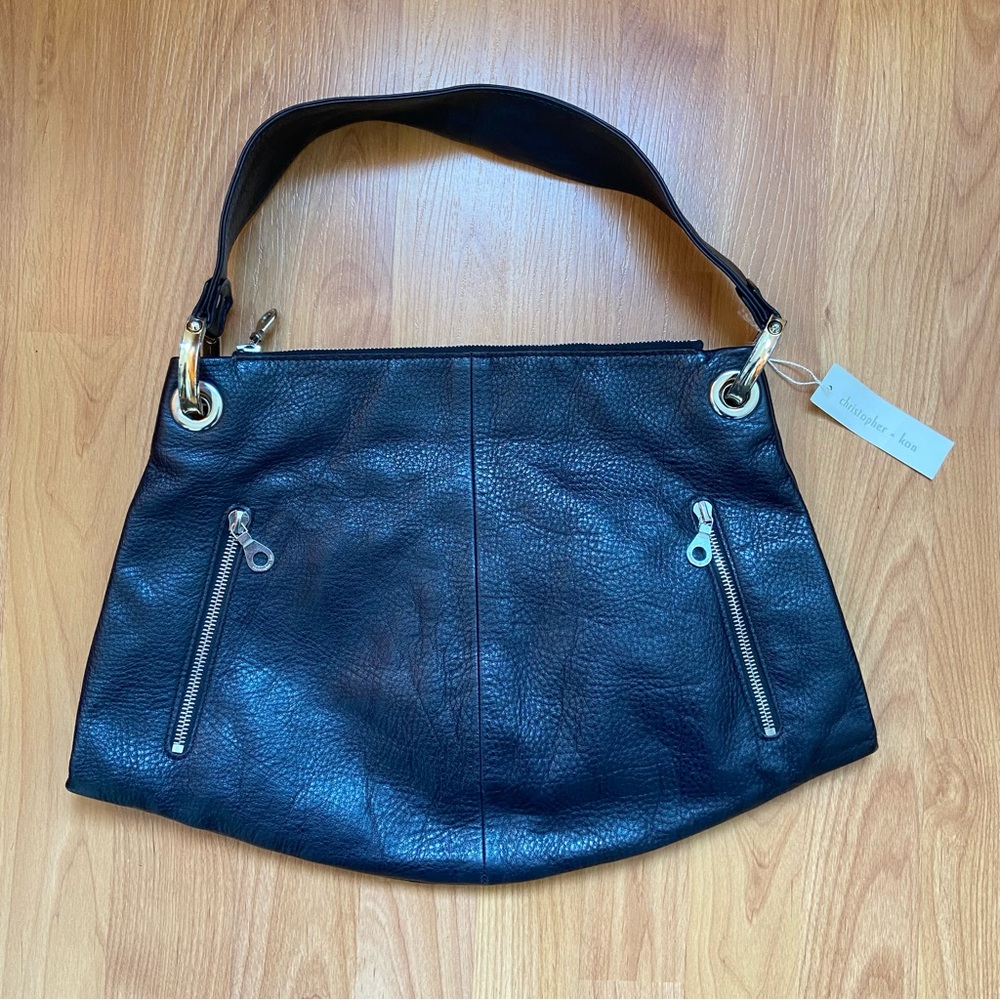 Vintage Christopher Kon Women’s Blue Leather Shoulder Bag
